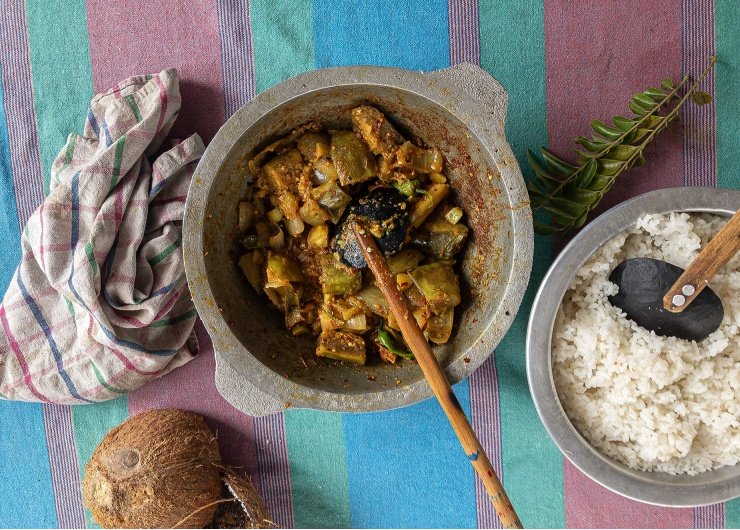 One-pot curry d’aubergines