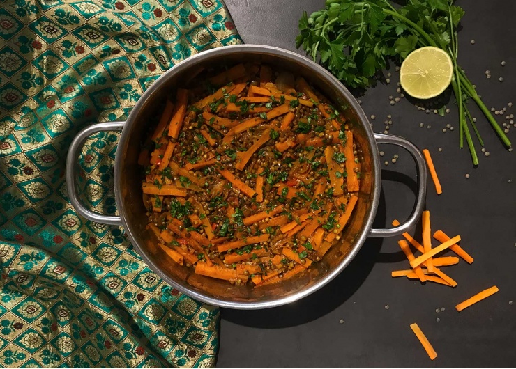 Salade de lentilles et de carottes